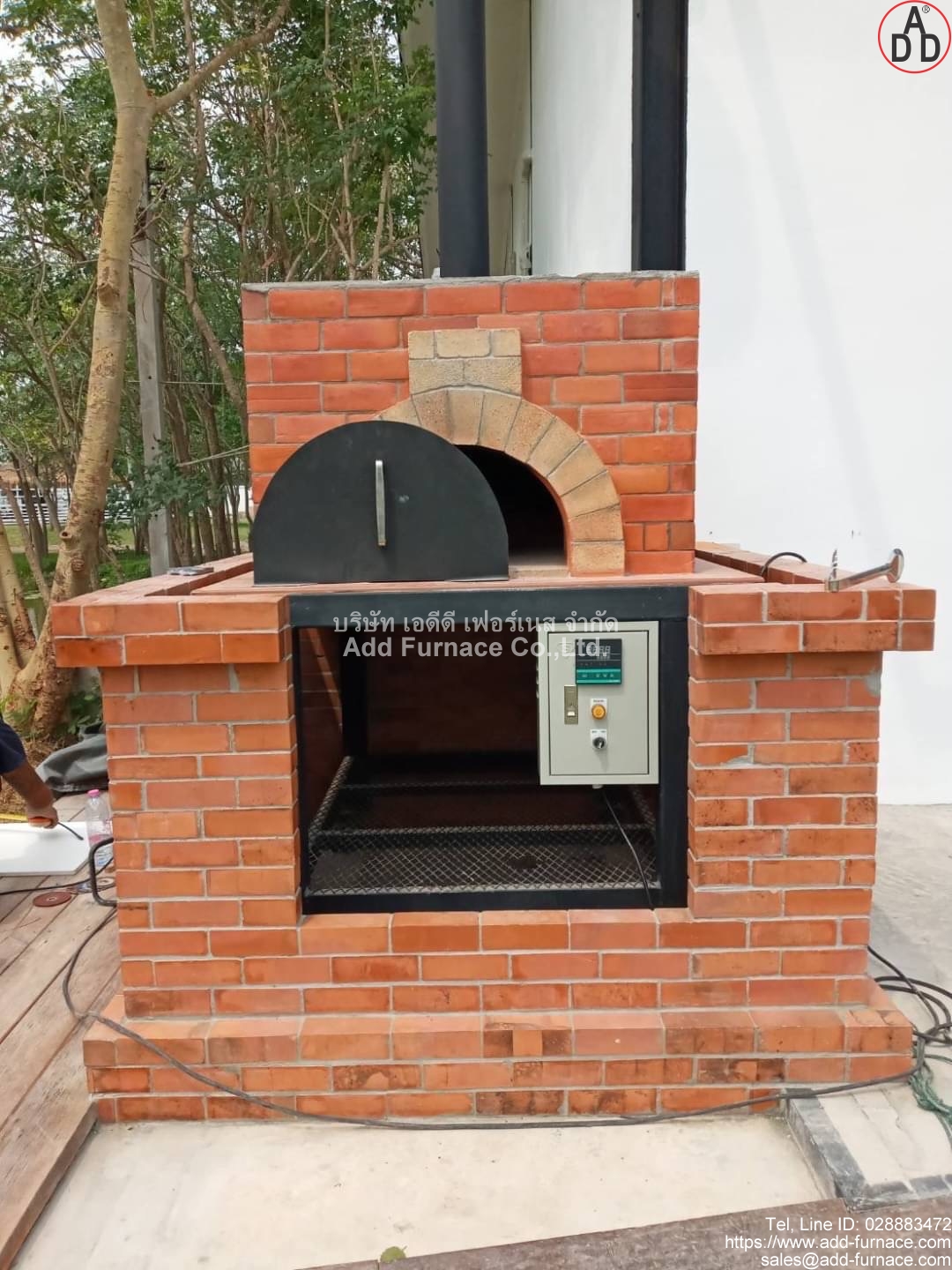 A Type Red White Pizza Furnace(9)